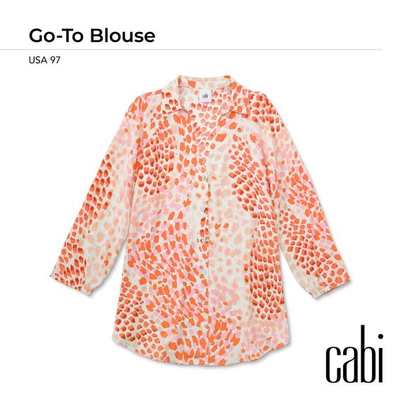 CAbi 6081 Go-To Blouse Spring 2022 XXSmall NWT - Picture 2 of 8